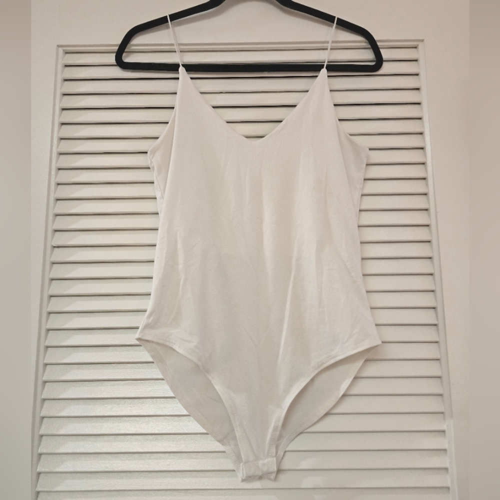 Gaze - White Classic Sleeveless Bodysuit